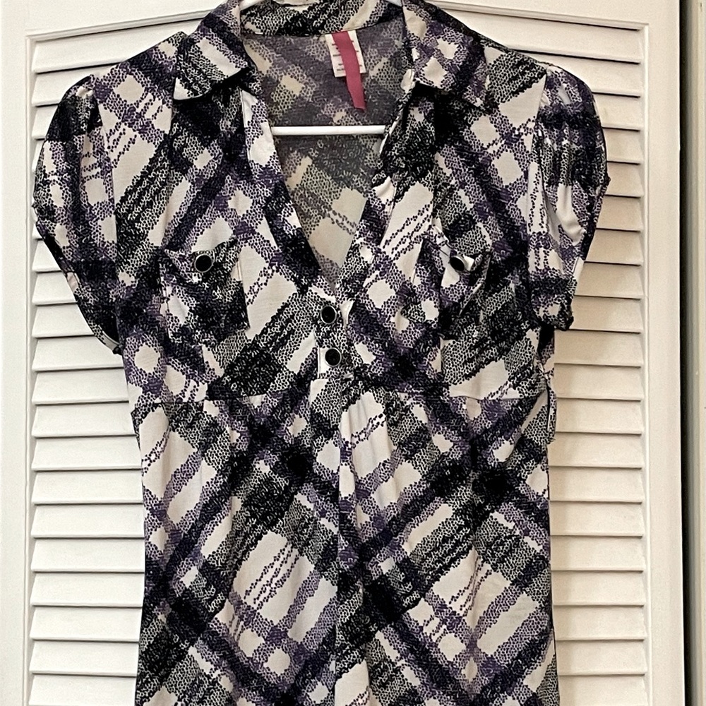 Women's Blouse Vintage Flutter Sleeve Ruched Top